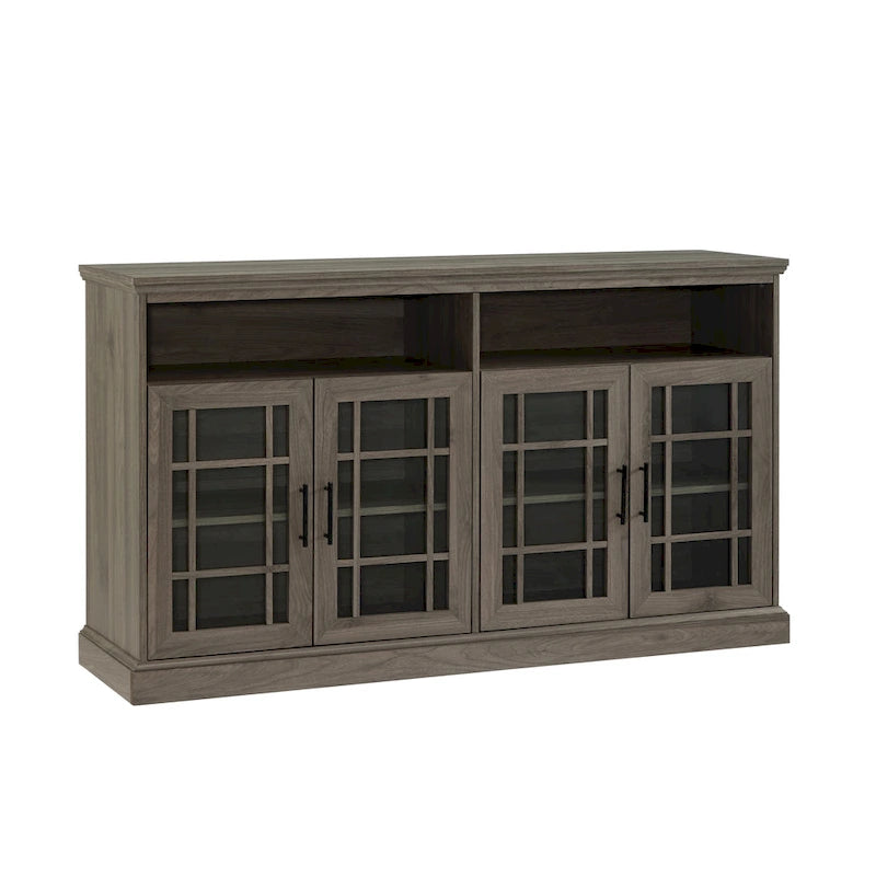 Middlebrook 58-inch Framed Glass 4-Door TV Stand