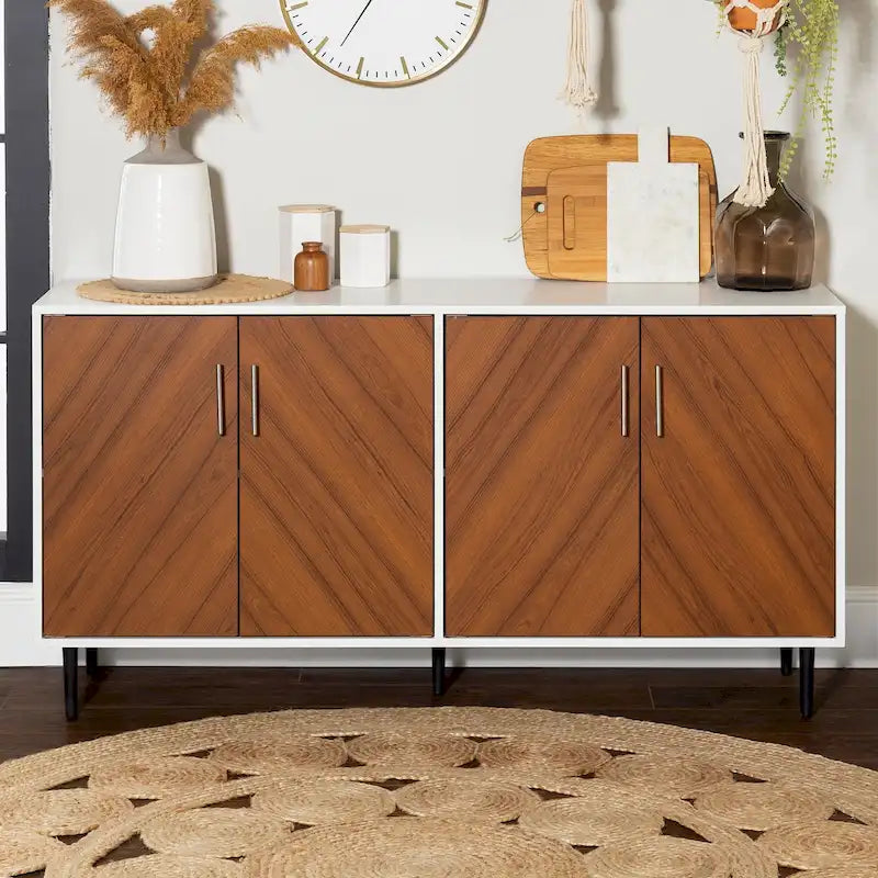Middlebrook Cassandra 58-inch Mid-Century Modern 4-Door Buffet