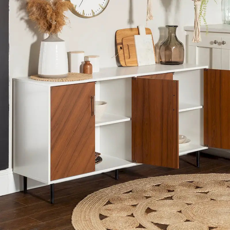Middlebrook Cassandra 58-inch Mid-Century Modern 4-Door Buffet