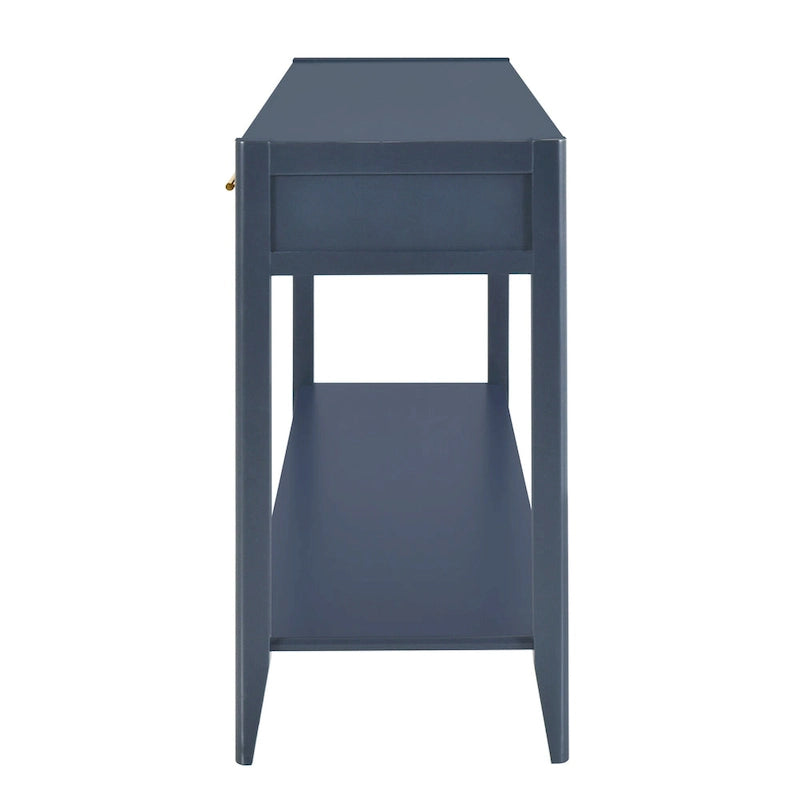 High-Quality Entryway Console Table with Vertical Stripe Drawers, Long Legs