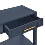 High-Quality Entryway Console Table with Vertical Stripe Drawers, Long Legs