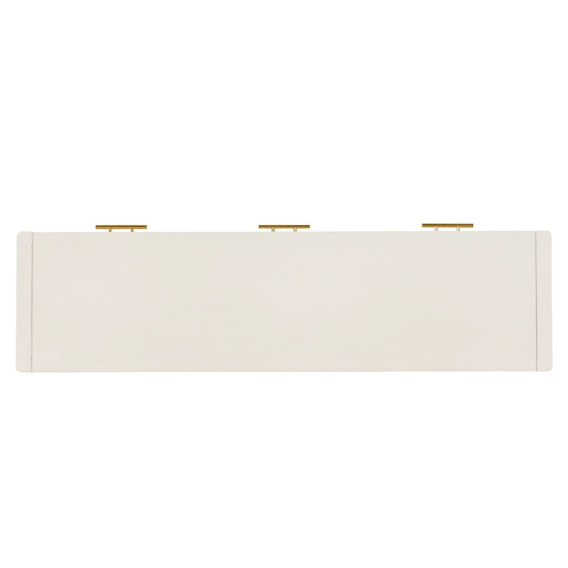 High-Quality Entryway Console Table with Vertical Stripe Drawers, Long Legs