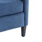 Living Room Chairs, Accent Armchair with lumbar pillow, Elegant Bedroom Reading Chair, Mid-Century Upholstered Sofa Chair