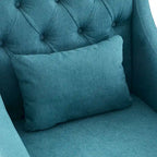 Living Room Chairs, Accent Armchair with lumbar pillow, Elegant Bedroom Reading Chair, Mid-Century Upholstered Sofa Chair