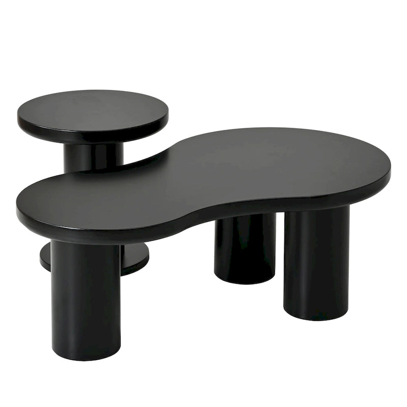 Cloud Coffee Table with Round Small Side Table
