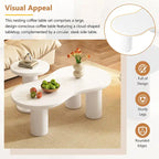 Cloud Coffee Table with Round Small Side Table