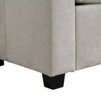 103 Sectional Sofa Couch Sofa Bed U-shaped Sofa with Two Movable Ottoman and Three USB Ports for Living Room, Beige