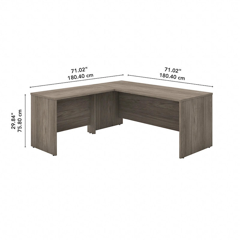 Studio C 72W L Shaped Desk with 42W Return by Bush Business Furniture