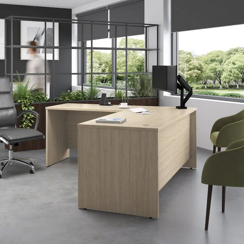 Studio C 72W L Shaped Desk with 42W Return by Bush Business Furniture