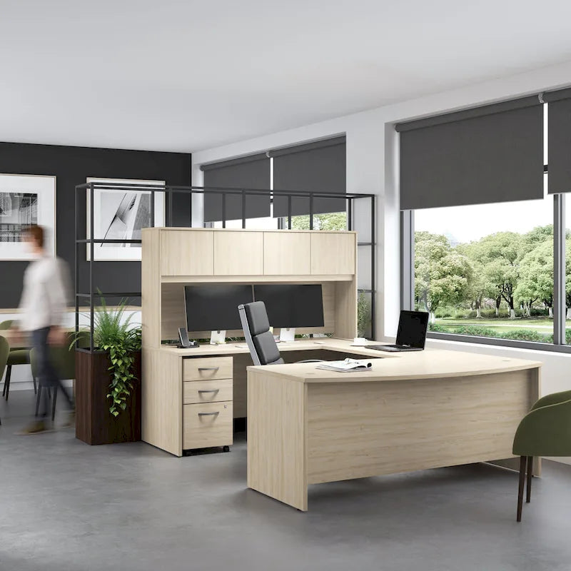 Studio C 72W L Shaped Desk with 42W Return by Bush Business Furniture