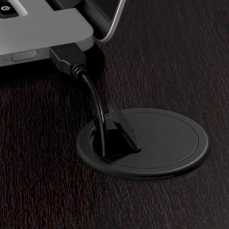 60W L-Shaped Sit-Stand Desk - 3 Height Positions - with Drawers