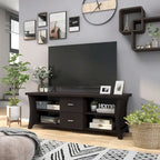 Lynarra Contemporary 2-Drawer TV Console with Open Shelving by 