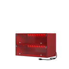 Glass Door Shoe Box Shoe Storage Cabinet For Sneakers With RGB Led Light