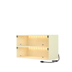 Glass Door Shoe Box Shoe Storage Cabinet For Sneakers With RGB Led Light