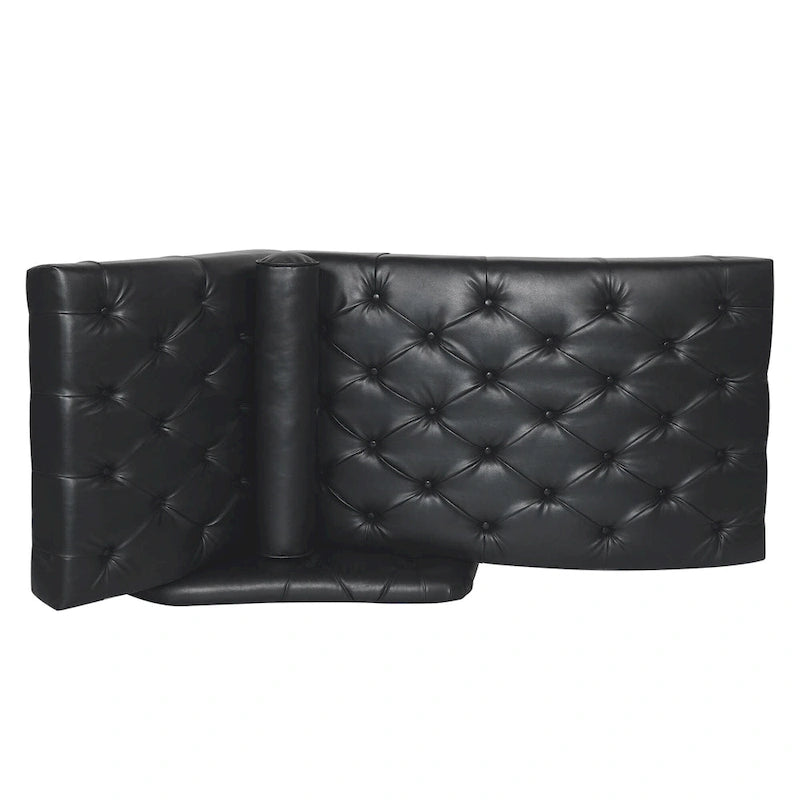 - Isabella Indoor Chaise Lounge Armchair with Pillow and Solid Wood Legs