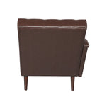 - Isabella Indoor Chaise Lounge Armchair with Pillow and Solid Wood Legs