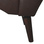 - Isabella Indoor Chaise Lounge Armchair with Pillow and Solid Wood Legs