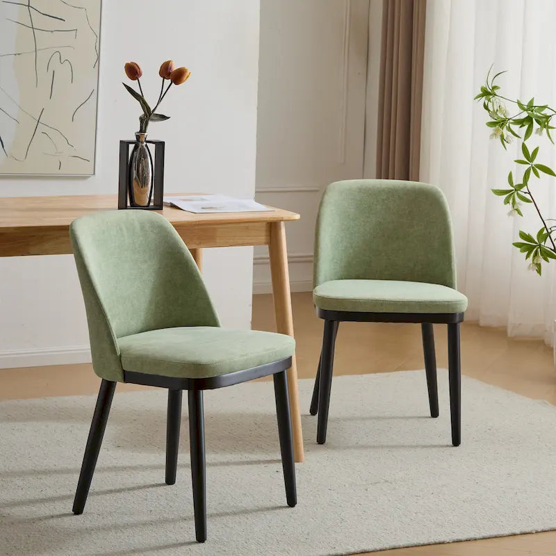 Aviana Fabric Upholstered Dining Chairs (Set of 2) by