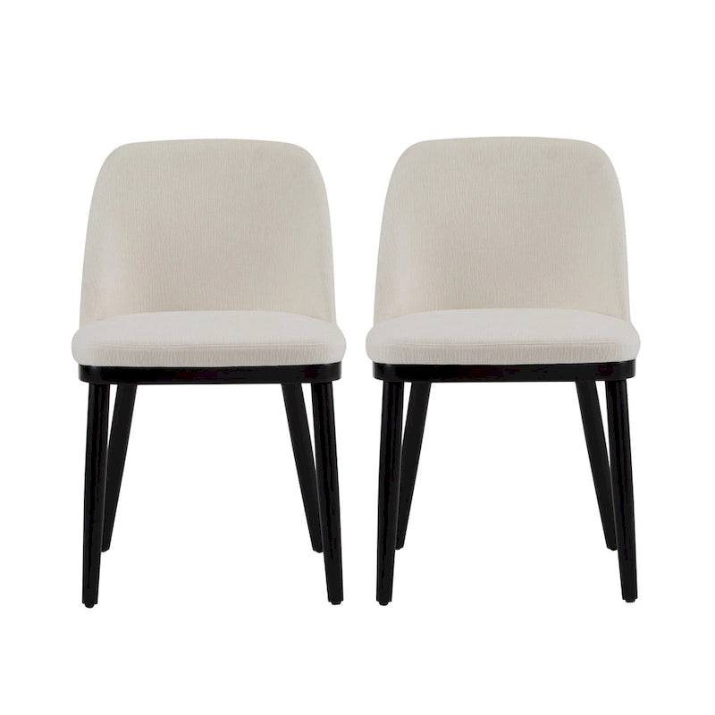 Aviana Fabric Upholstered Dining Chairs (Set of 2) by