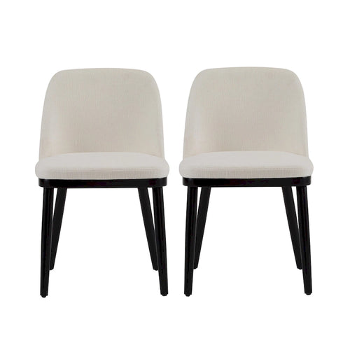 Aviana Fabric Upholstered Dining Chairs (Set of 2) by