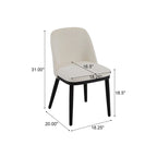 Aviana Fabric Upholstered Dining Chairs (Set of 2) by