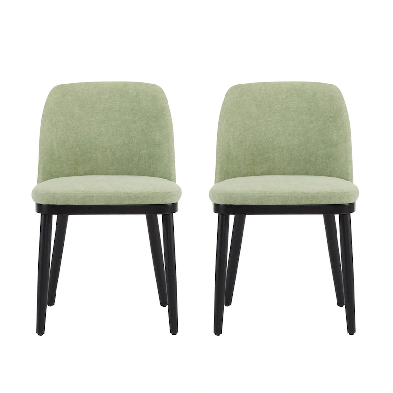 Aviana Fabric Upholstered Dining Chairs (Set of 2) by