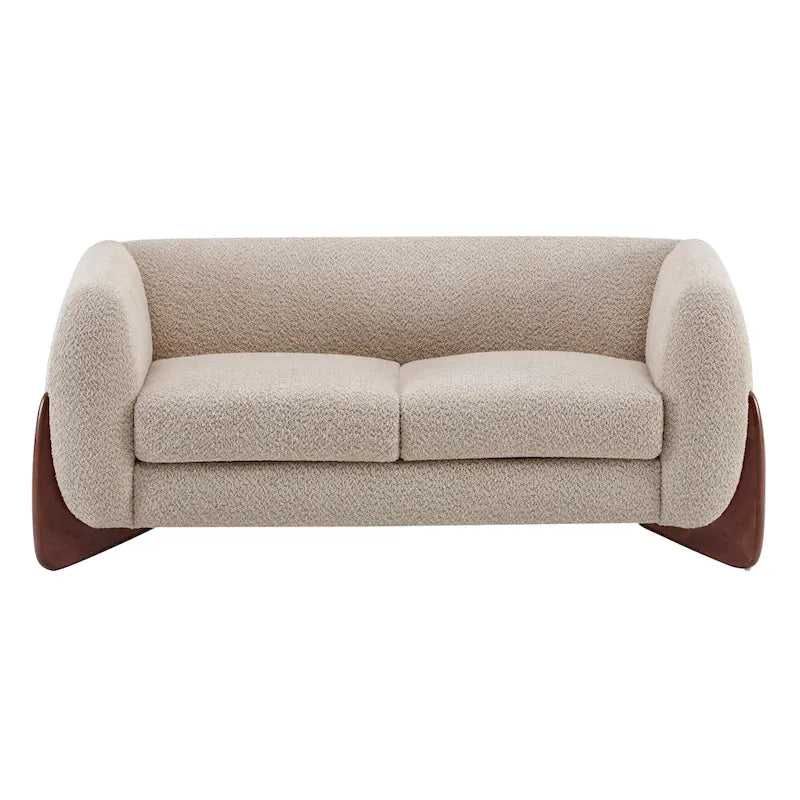 Arion Upholstered Boucle 2-Piece Living Room Sofa Set by