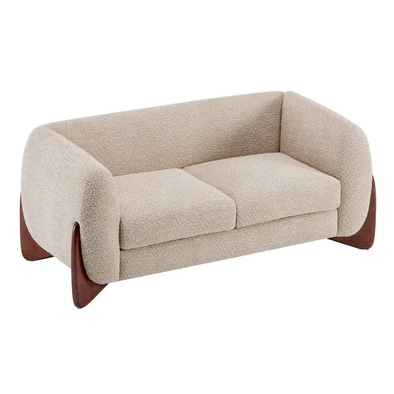 Arion Upholstered Boucle 2-Piece Living Room Sofa Set by