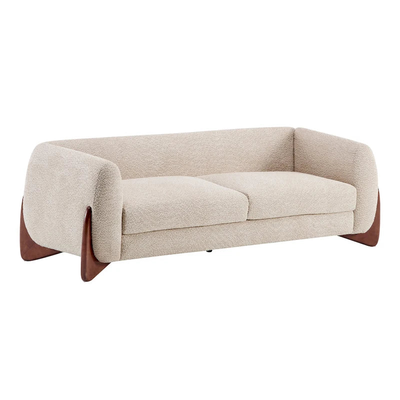 Arion Upholstered Boucle 2-Piece Living Room Sofa Set by