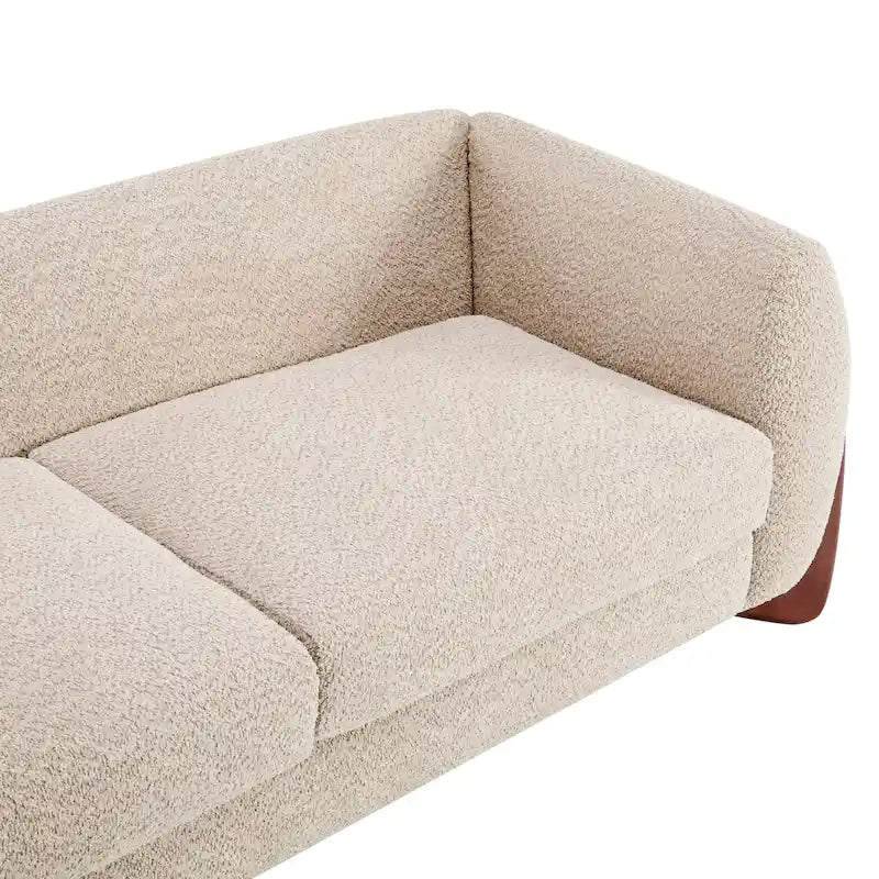 Arion Upholstered Boucle 2-Piece Living Room Sofa Set by