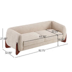 Arion Upholstered Boucle 2-Piece Living Room Sofa Set by