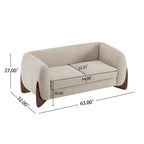 Arion Upholstered Boucle 2-Piece Living Room Sofa Set by