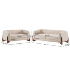 Arion Upholstered Boucle 2-Piece Living Room Sofa Set by