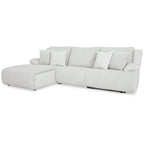 Top Tier 3-Piece Reclining Sectional with Chaise - 128W x 74D x 41H