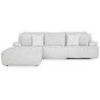 Top Tier 3-Piece Reclining Sectional with Chaise - 128W x 74D x 41H