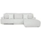 Top Tier 3-Piece Reclining Sectional with Chaise - 128W x 74D x 41H