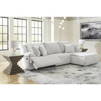 Top Tier 3-Piece Reclining Sectional with Chaise - 128W x 74D x 41H