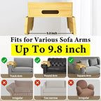Couch Cup Holder Tray - 13.9L x 9.8W x 3H