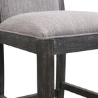 30.5 H Bar Stools Set of 2, Rubberwood Frame, Fabric Upholstered Bar Stools, Vintage Kitchen Island Stool Without Arms