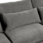 Roomfitters U-Shaped Modular Corner Sofa with Two Ottomans, Freely Transformable for Living Rooms, Studies, Home Theaters
