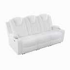 Deluxe Theater-Style Reclining Sofa Set with Power Recline, LED Lights, Wireless Charging and bluetooth Speaker