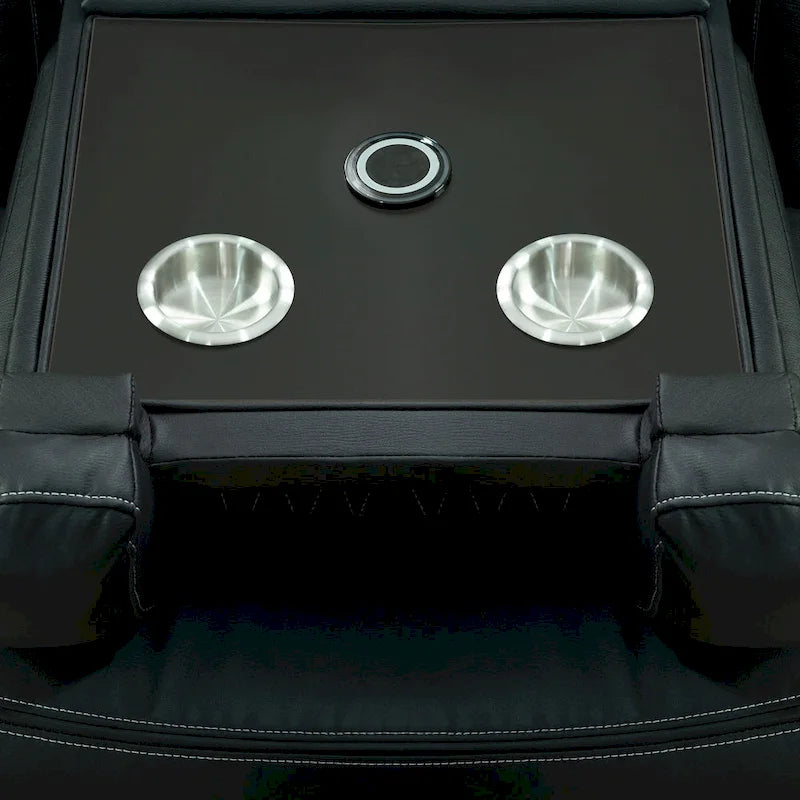 Deluxe Theater-Style Reclining Sofa Set with Power Recline, LED Lights, Wireless Charging and bluetooth Speaker