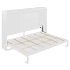 Queen Murphy Bed - Dual-Piston - White/Gray - 600lb Capacity - No Box Spring
