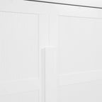 Queen Murphy Bed - Dual-Piston - White/Gray - 600lb Capacity - No Box Spring