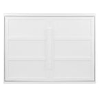 Queen Murphy Bed - Dual-Piston - White/Gray - 600lb Capacity - No Box Spring