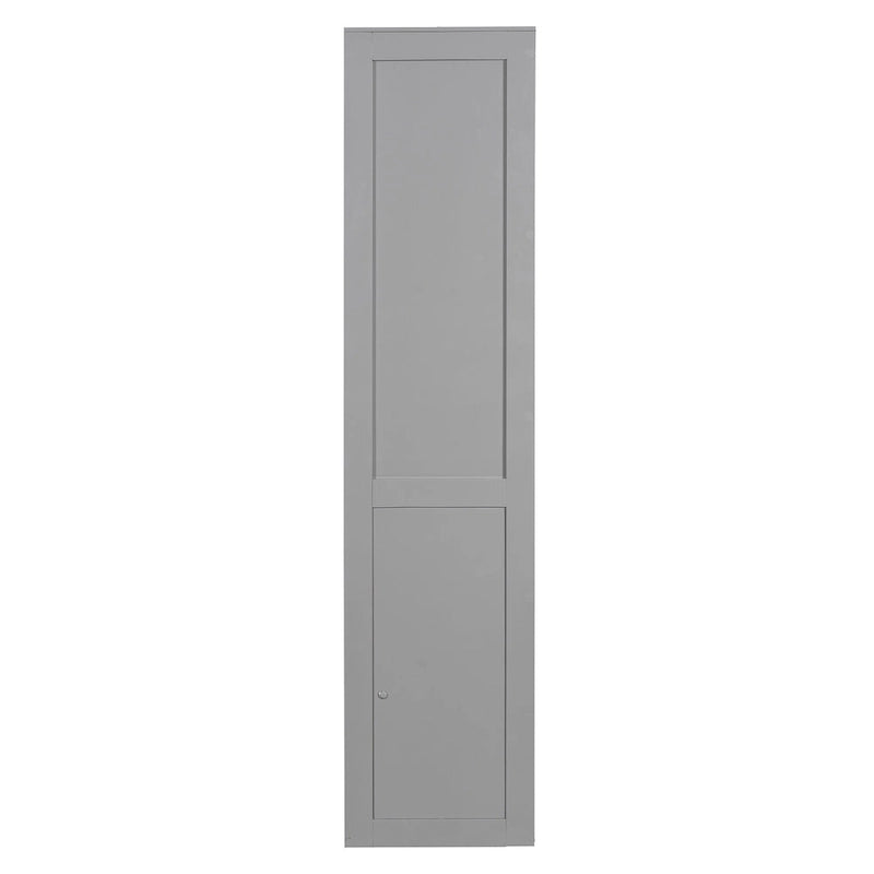 Queen Murphy Bed - Dual-Piston - White/Gray - 600lb Capacity - No Box Spring