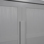 Queen Murphy Bed - Dual-Piston - White/Gray - 600lb Capacity - No Box Spring