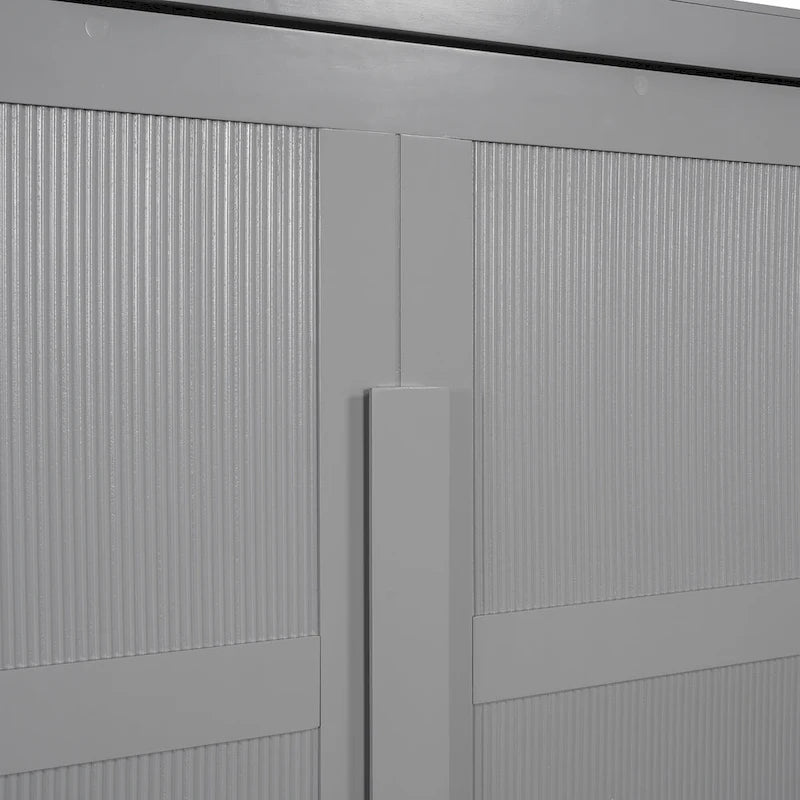 Queen Murphy Bed - Dual-Piston - White/Gray - 600lb Capacity - No Box Spring