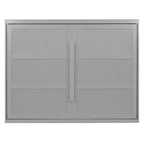 Queen Murphy Bed - Dual-Piston - White/Gray - 600lb Capacity - No Box Spring
