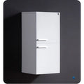 Fresca 27 Wall Mounted Bathroom Linen Cabinet with Two Storage Areas